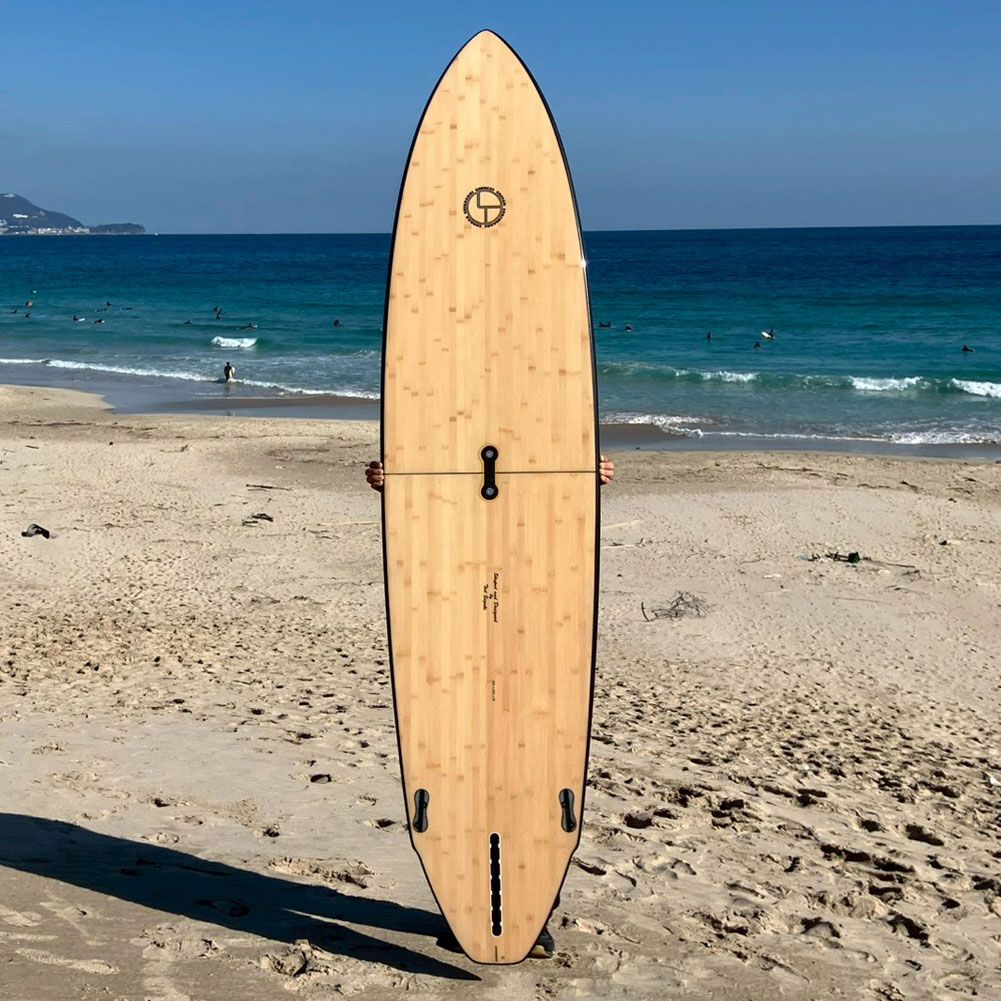 ファンボード ゴッデス サーフボード ツーピース バンブー ホットスティック 8 3 2分割 ブラウン Goddess FCS 2 センターボックス サーフィン EPS