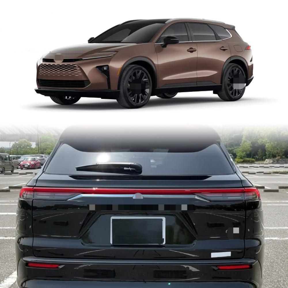 【送料無料】25年式 トヨタ クラウン Estate Signia 専用 リアバンパー サイドガーニッシュ ABS製 鏡面仕上げ 高級感アップ 外装パーツZX07