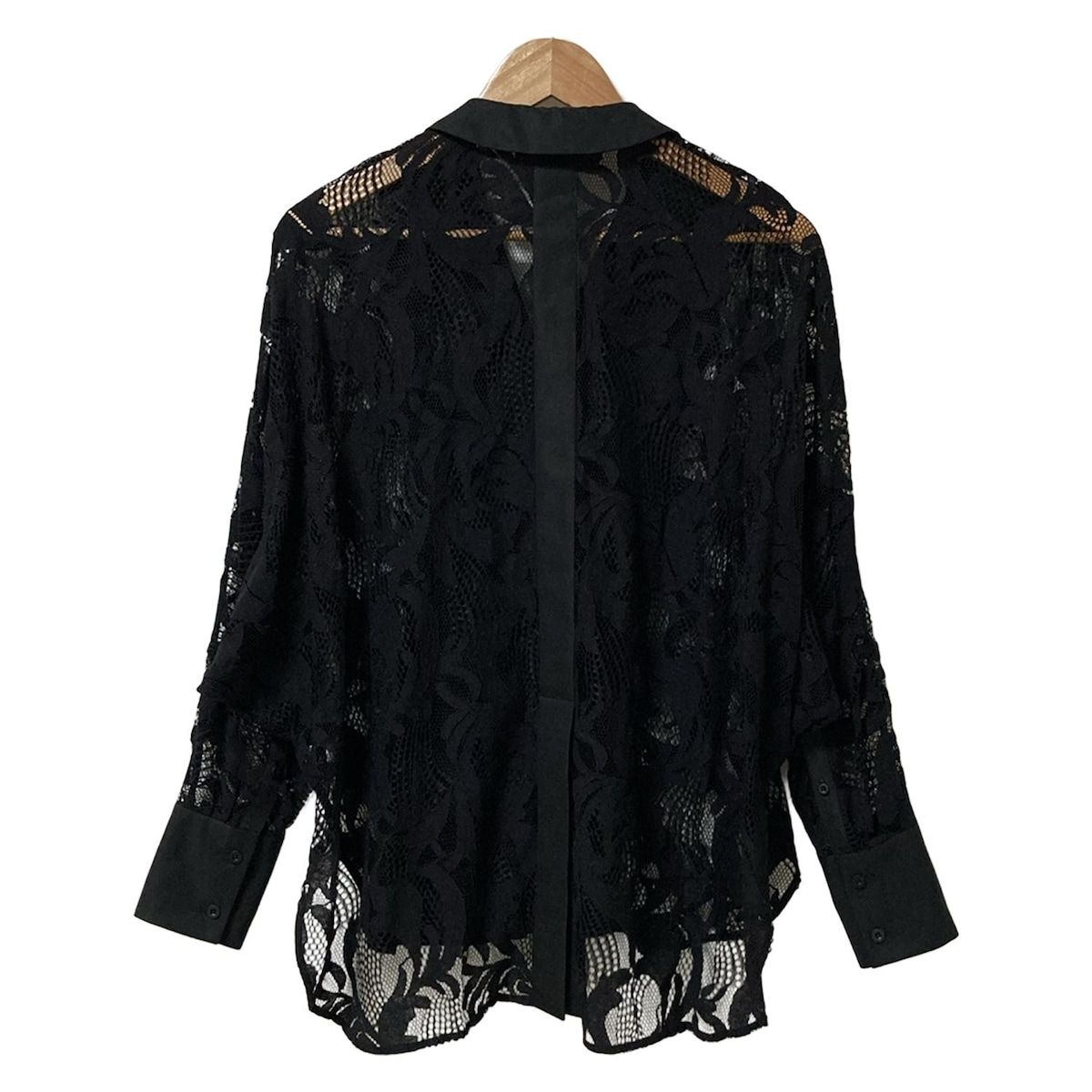 ADORE アドーア 長袖シャツブラウス サイズ38 M レディース - 黒 レース