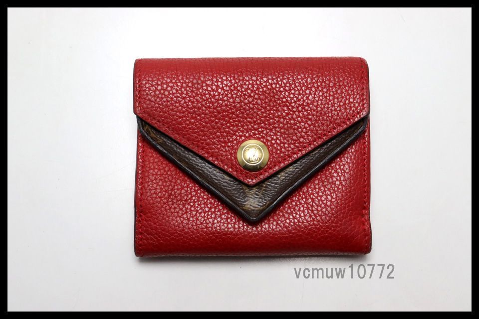 LOUIS VUITTON モノグラム トリヨン ポルトフォイユドゥブルVコンパクト レザー 3つ折り財布 ルイヴィトン 1120 ah 6256415