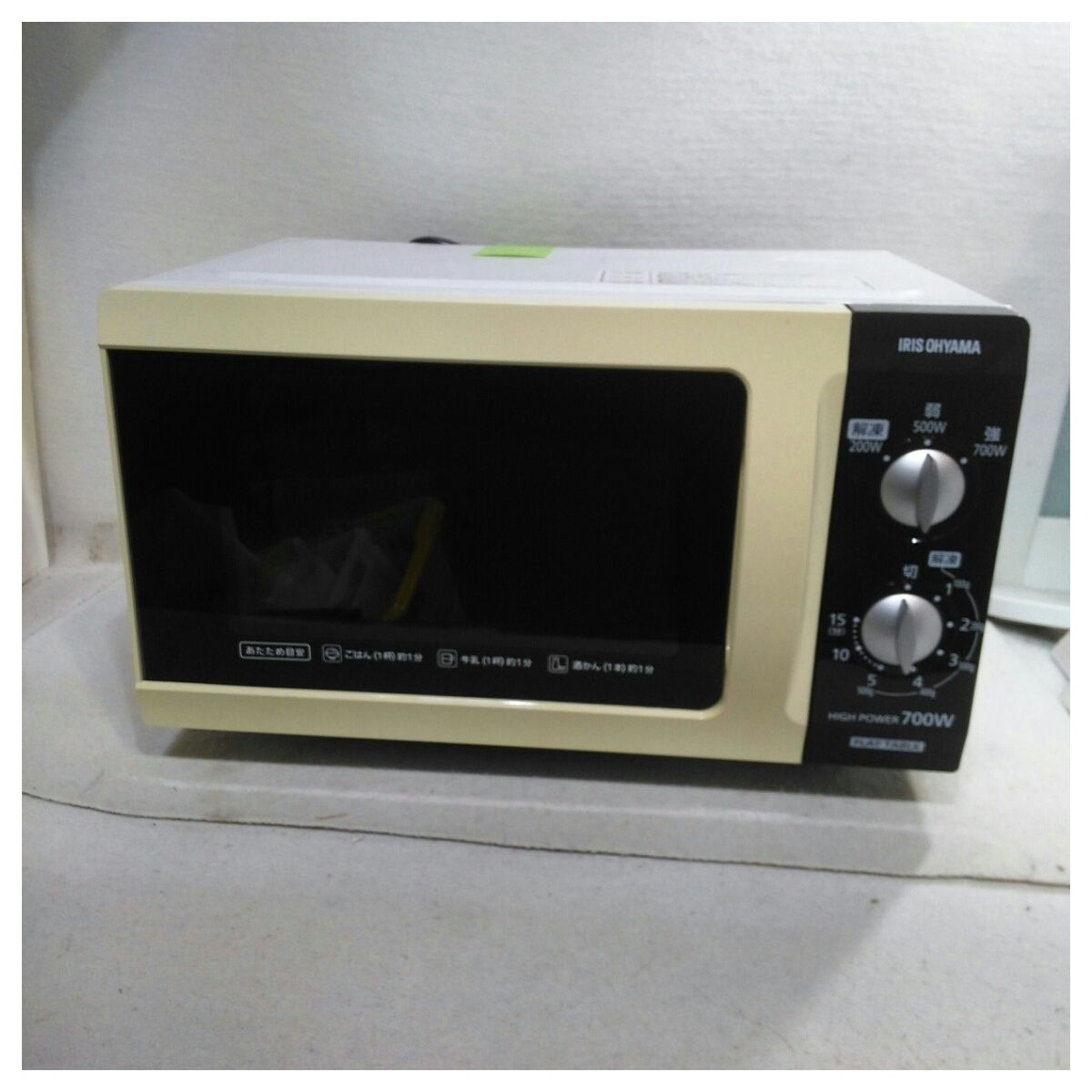 日焼けあり 本体のみ アイリスオーヤマ 18 L 庫内フラット 電子レンジ 60 Hz西日本 モデル IMB F 181 6 ホワイト系 2017年製