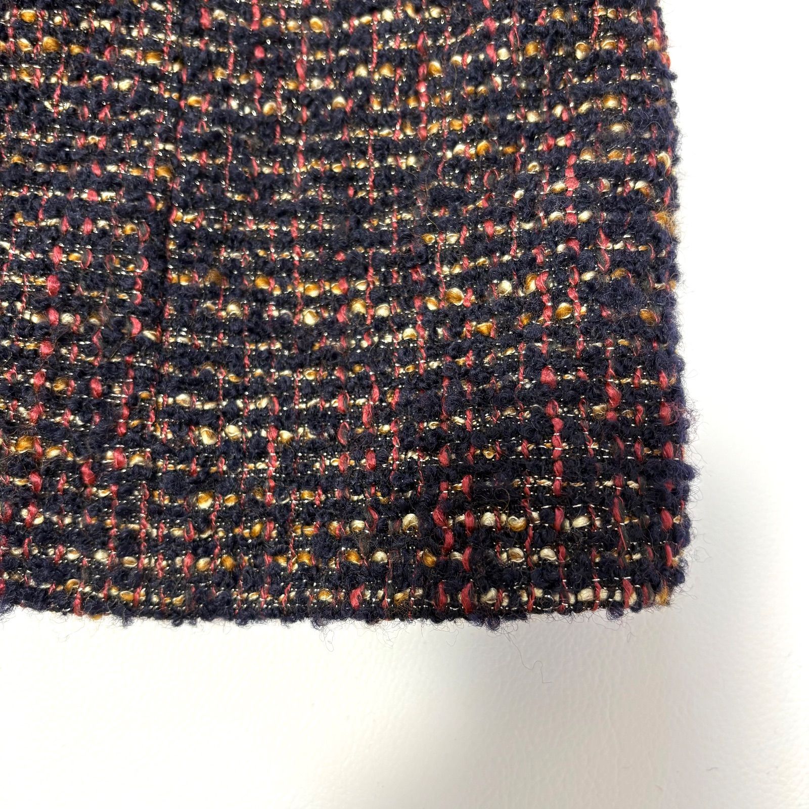 FRAMeWORK／フレームワーク】 ノーカラー ツイードコート ミックス