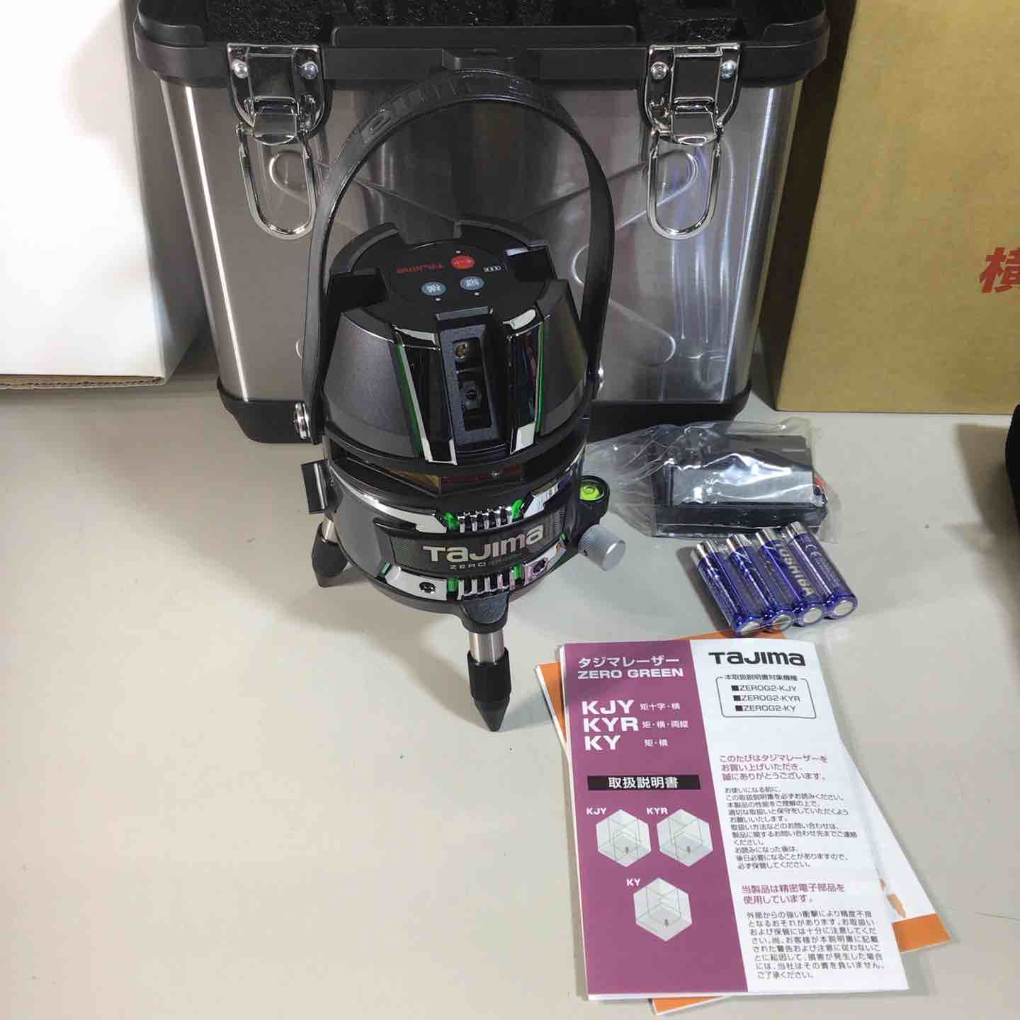 Tajima タジマ グリーン レーザー墨出し器 本体 受光器 三脚 ケース セット レーザー