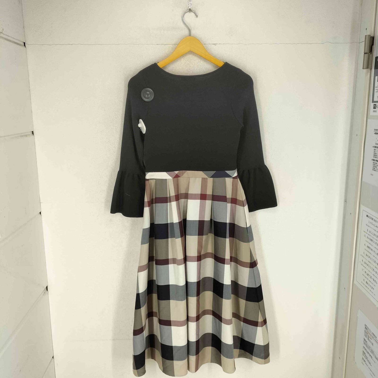 ブルーレーベルクレストブリッジ BLUE LABEL ニットドッキングワンピース レディース 38