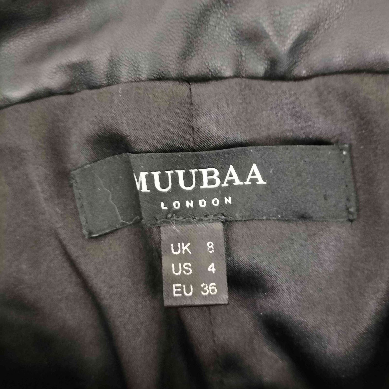 ユーズドフルギ USED古着 muubaa parnell leather trousers レディース
