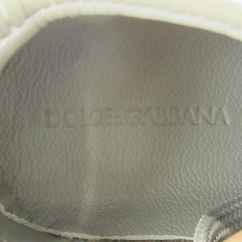  ドルチェ-ガッバーナ ドルガバ DOLCE-GABBANA スニーカー レースアップ レザー 革 ロゴ 男の子 ボーイズ 27 17.0 cm グレー CK 6 GY 99 その他 トップス