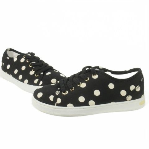 ドルチェ-ガッバーナ ドルガバ DOLCE-GABBANA スニーカー キャンバス レースアップ ドット 男の子 ボーイズ 29 18.0 cm 黒 ブラック CK 8 GY 99