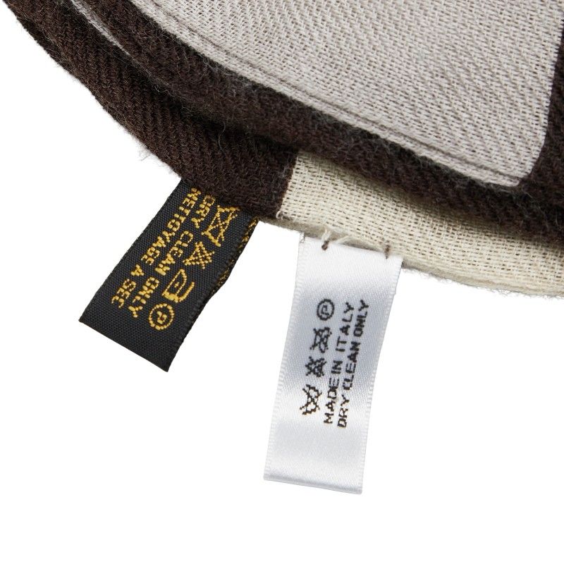  ディオール CDロゴ ブラウン ベージュ グレー カシミヤ シルク ウール レディース Dior 1-0240219 その他 小物