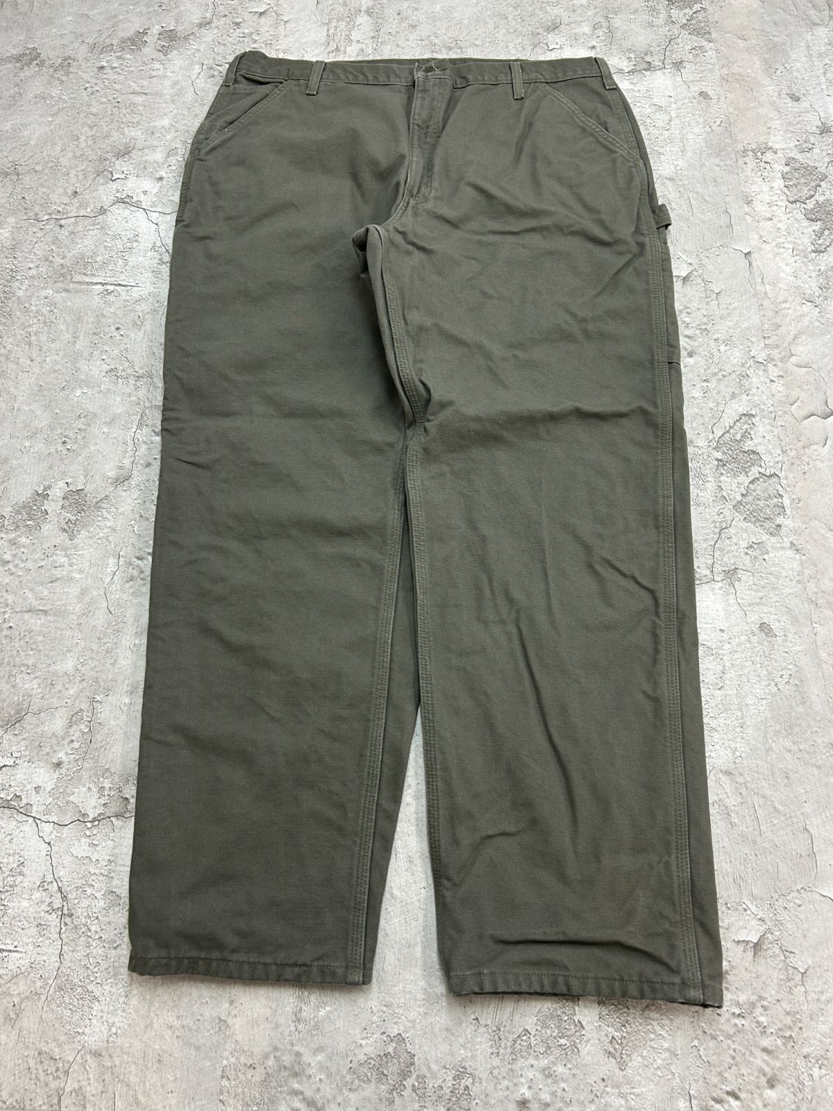 Carhartt カーハート MOS ダックペインターパンツ 古着 モスグリーン