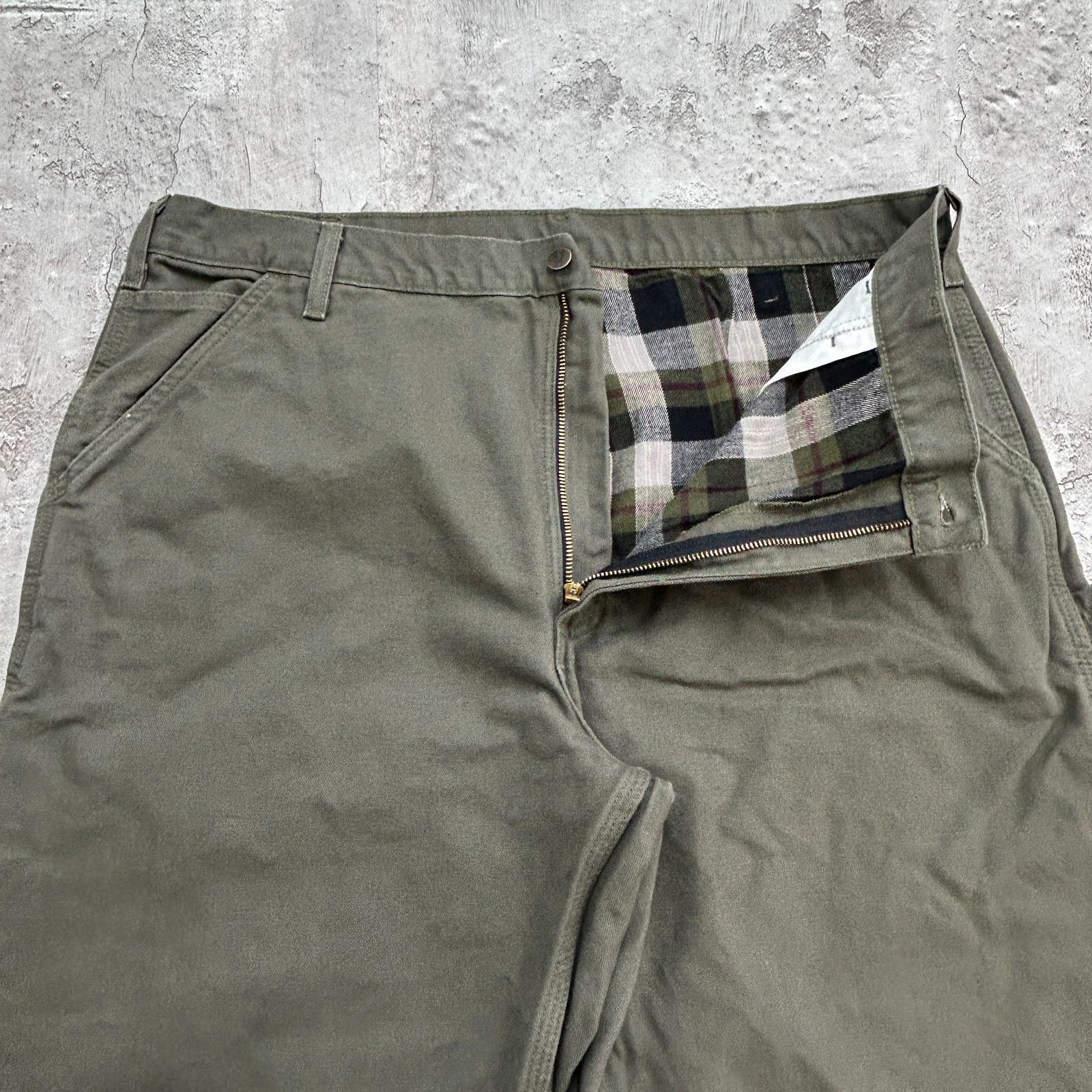 Carhartt カーハート MOS ダックペインターパンツ 古着 モスグリーン