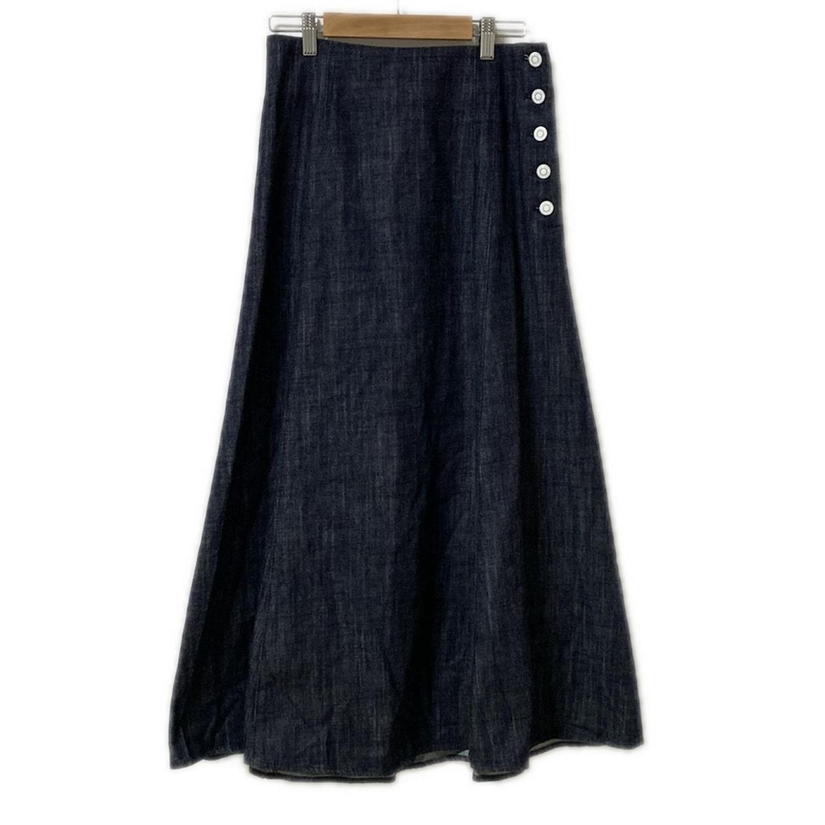 ADORE アドーア ロングスカート サイズ36 S レディース ダークネイビー デニム