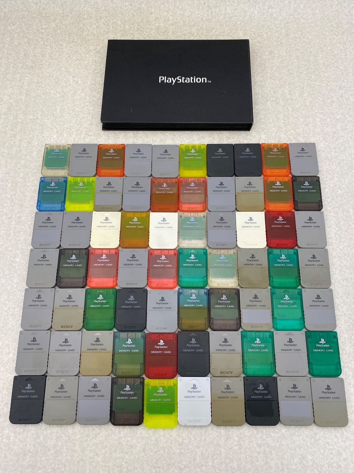 PlayStation プレステ メモリーカード 70点 ケース1点