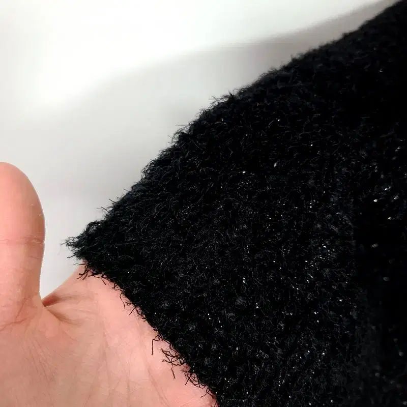 THE LAURENT ブラック ブークレ ツイード ロング フ 製作 スカート M