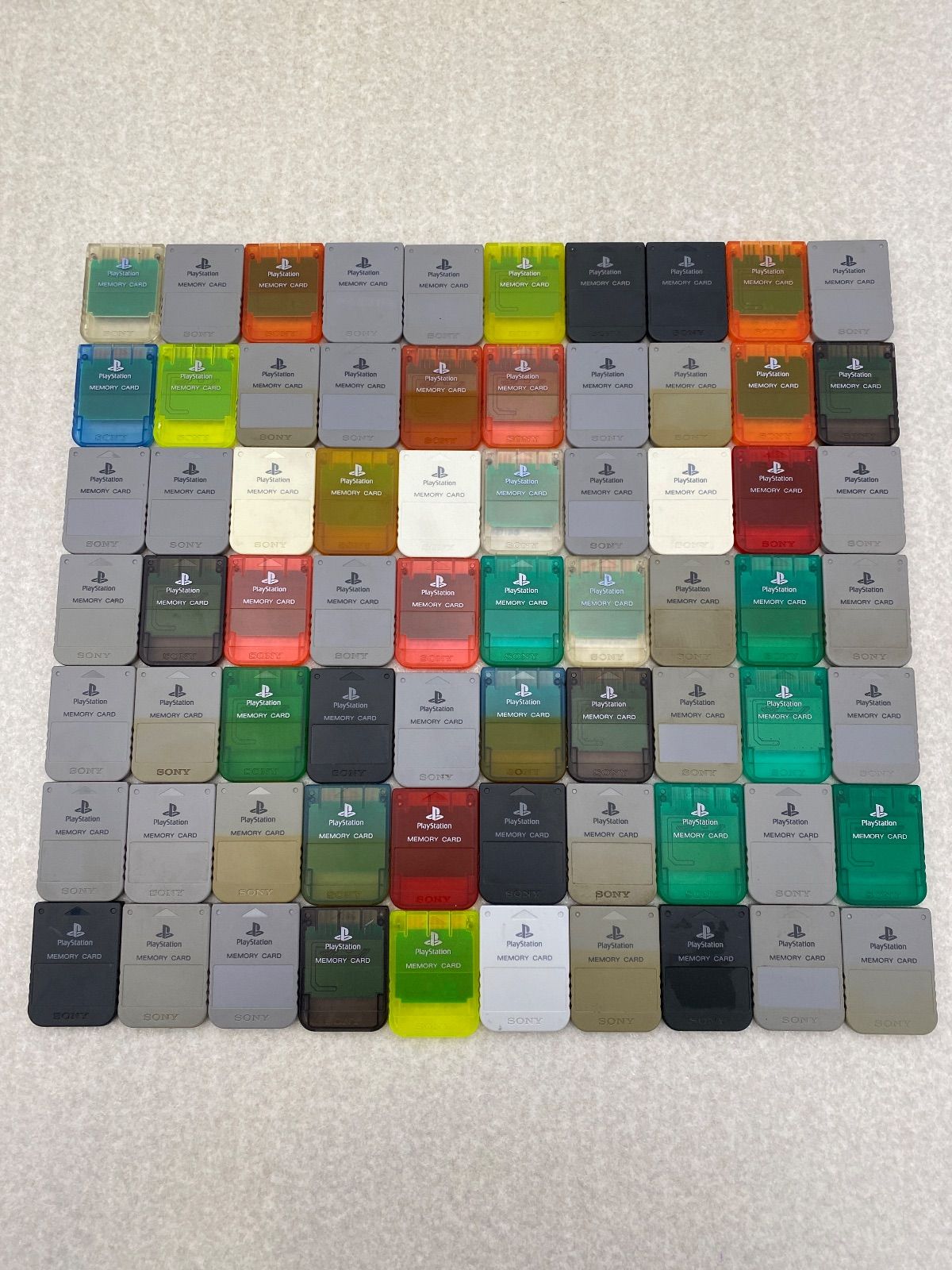 PlayStation プレステ メモリーカード 70点 ケース1点