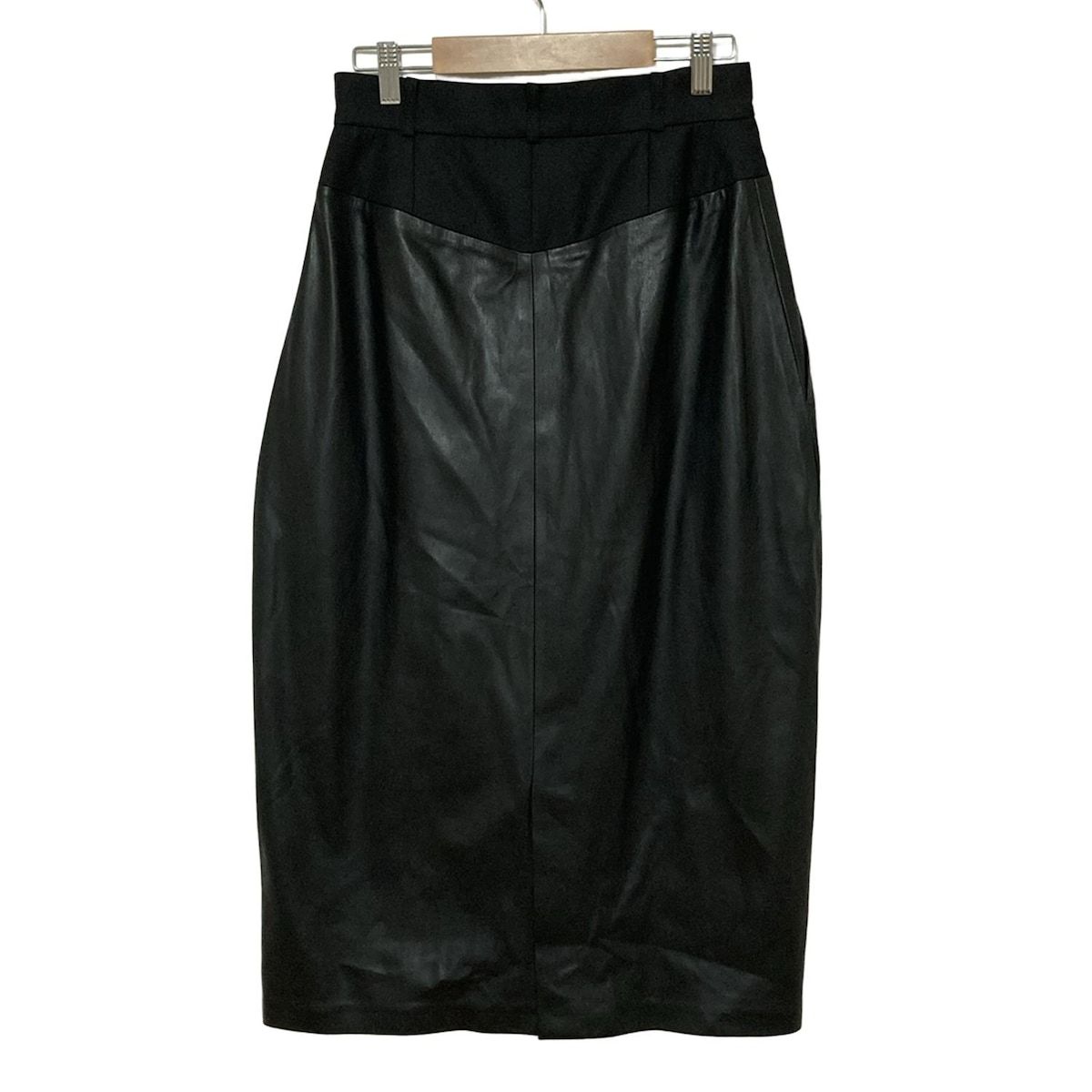 ADORE アドーア ロングスカート サイズ36 S レディース - 黒 フェイクレザー