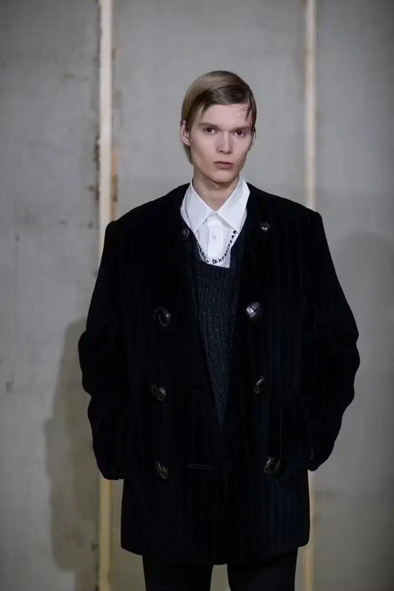 s*i様 ラフ・シモンズ（Raf Simons）ピーコート ブラック【クリーニン s*i様 ラフ・シモンズ（Raf Simons）ピーコート ブラック【クリーニン