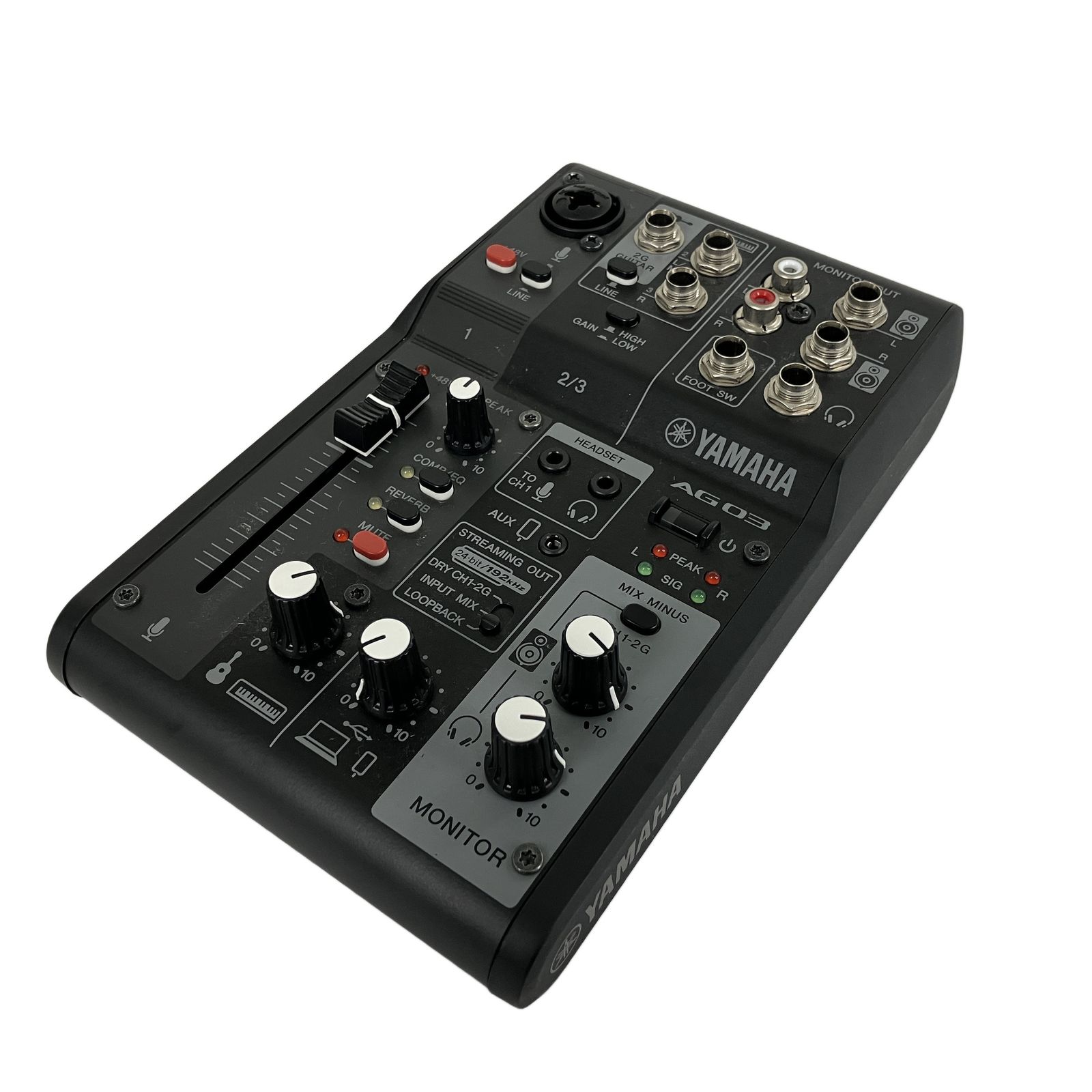 YAMAHA AG 03 MK 2 ブラック ライブストリーミング ミキサー オーディオ ヤマハ 音響機材