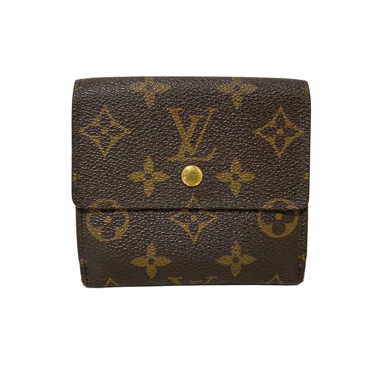LOUIS VUITTON(ルイヴィトン) Wホック財布 モノグラム ポルトモネビエ