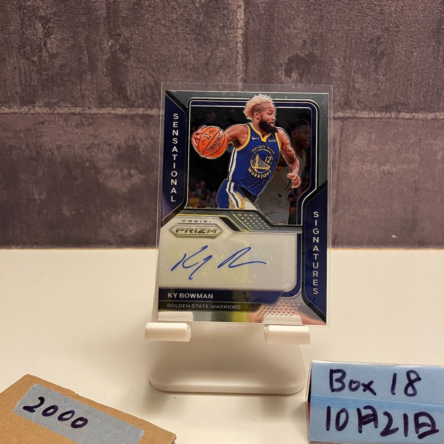 2020-21 Panini Prizm Ky Bowman 直筆サインカード GOLDEN STATE