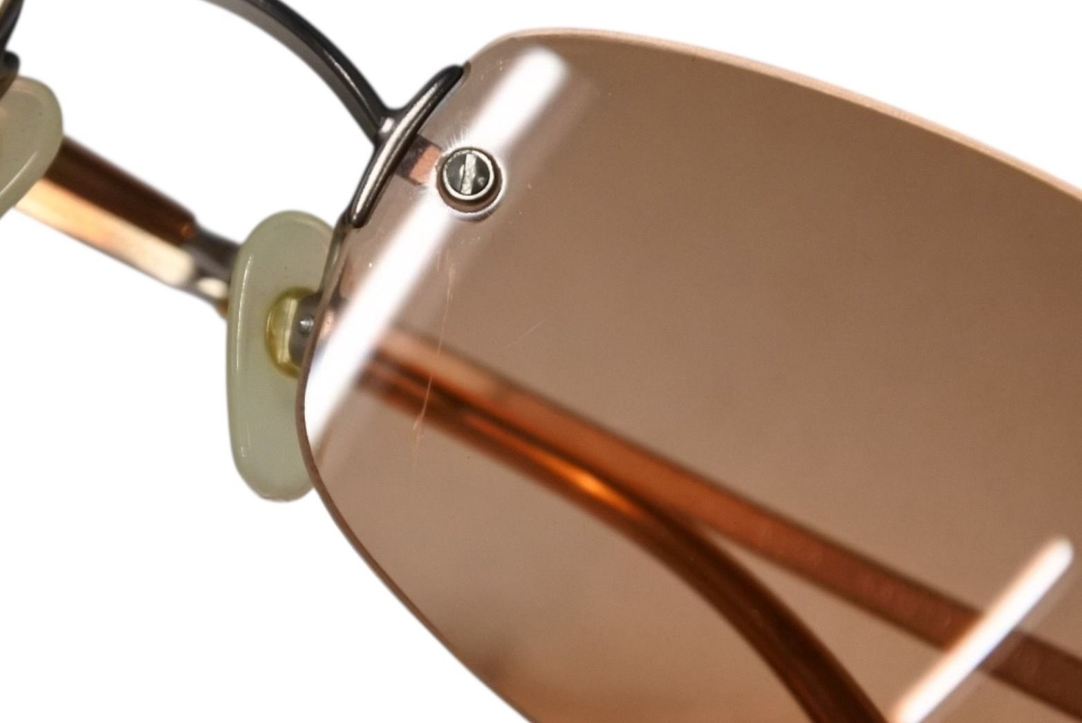 極美品 CHANEL シャネル ココマーク リムレス サングラス 4002