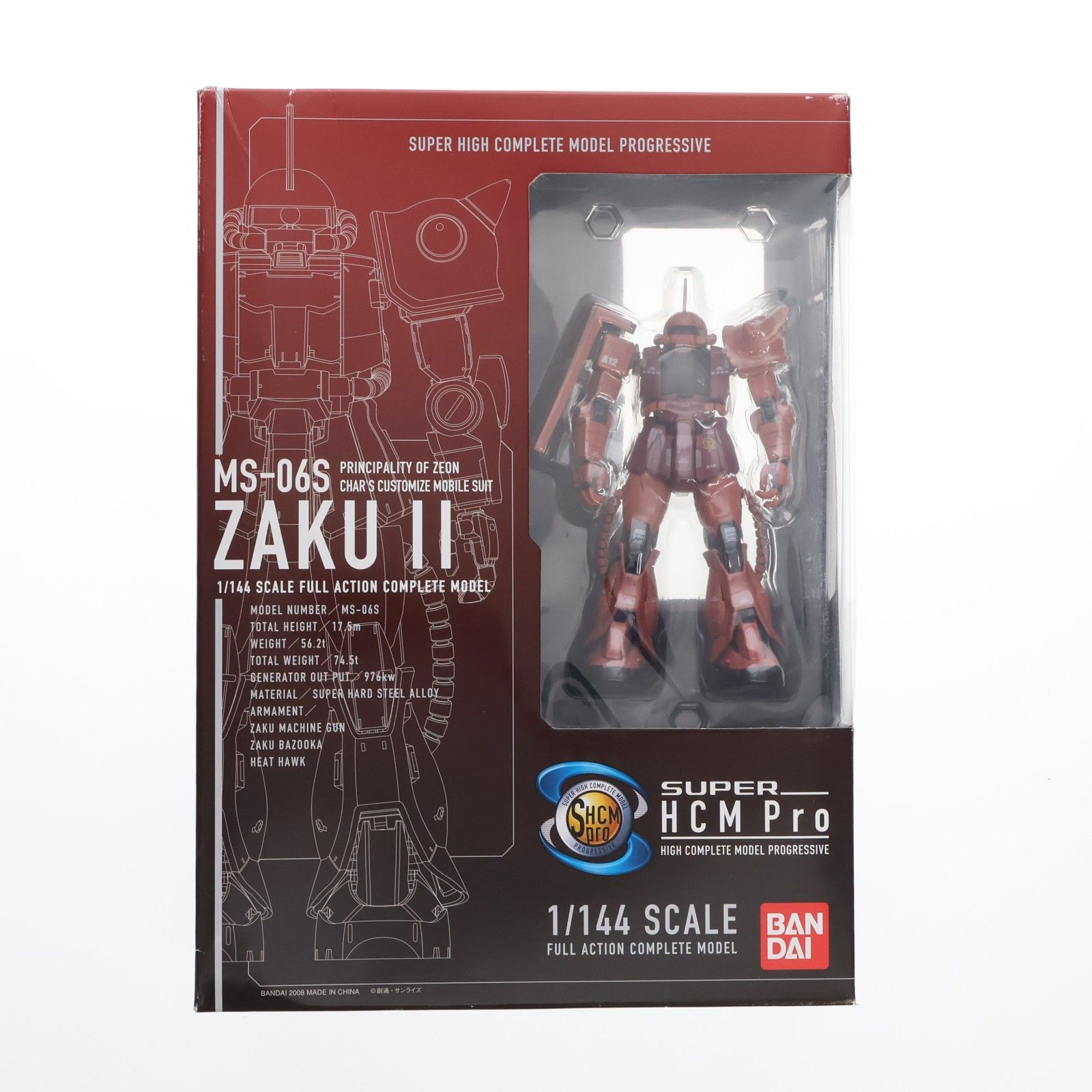 SUPER HCM-Pro MS-06S シャア専用ザク 機動戦士ガンダム 1/144 完成品