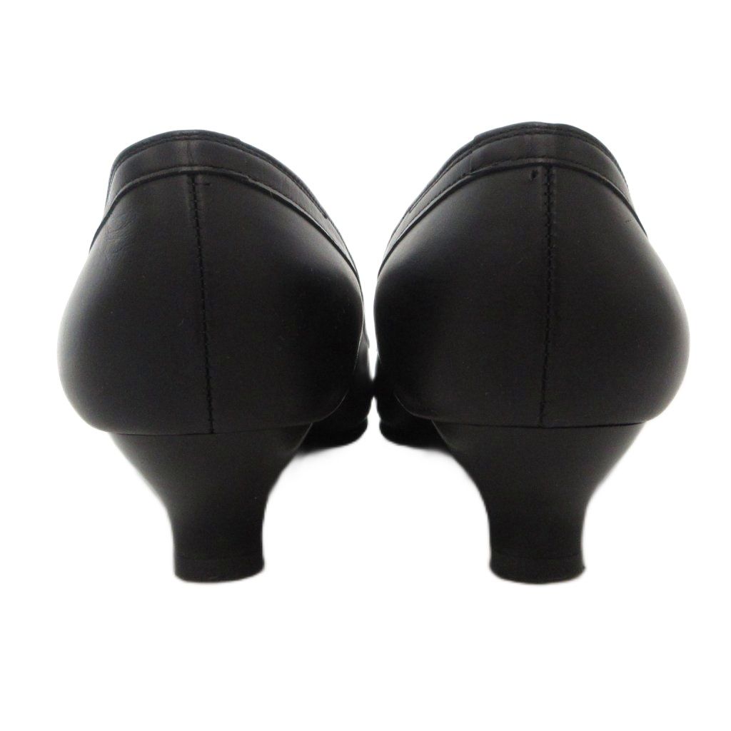 銀座かねまつ GINZA Kanematsu パンプス シューズ ラウンドトゥ リボン