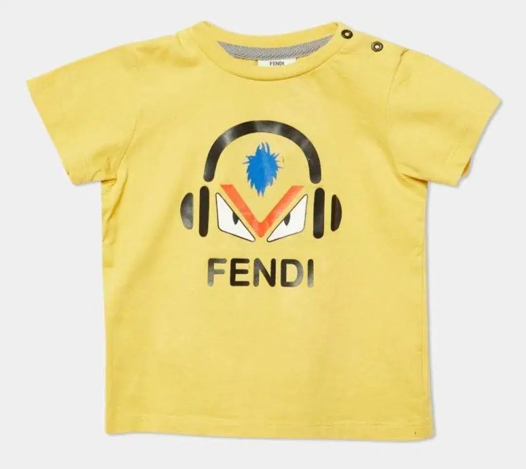 FENDI フェンディ イェロー MONSTER 半袖 Tシャツ 55-66
