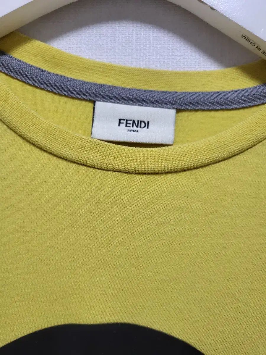  FENDI フェンディ イェロー MONSTER 半袖 Tシャツ 55-66 半袖(Tシャツ) Tシャツ カットソー