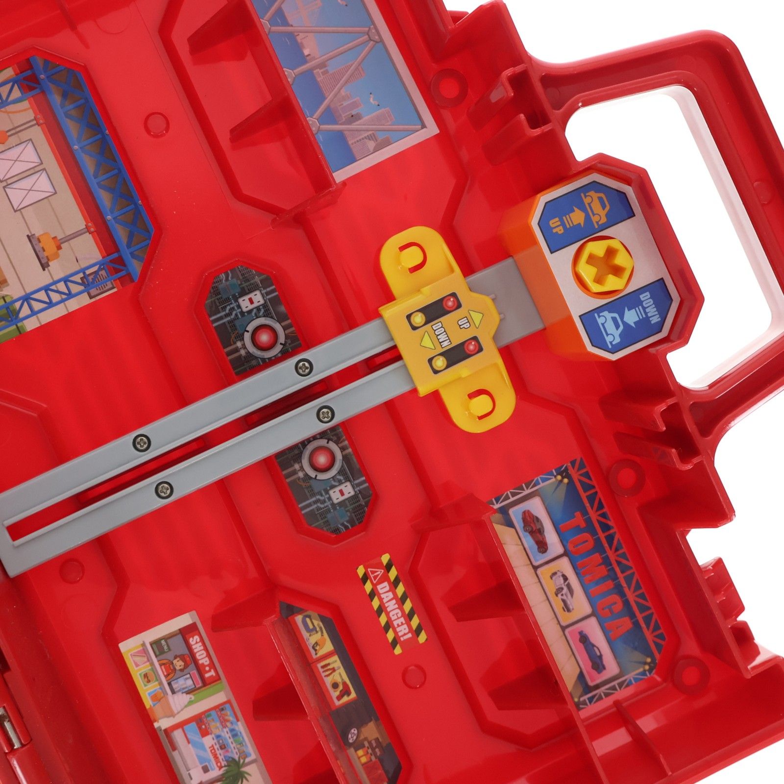 トミカワールド にぎやか4アクション!トミカ整備基地ボックス 完成トイ