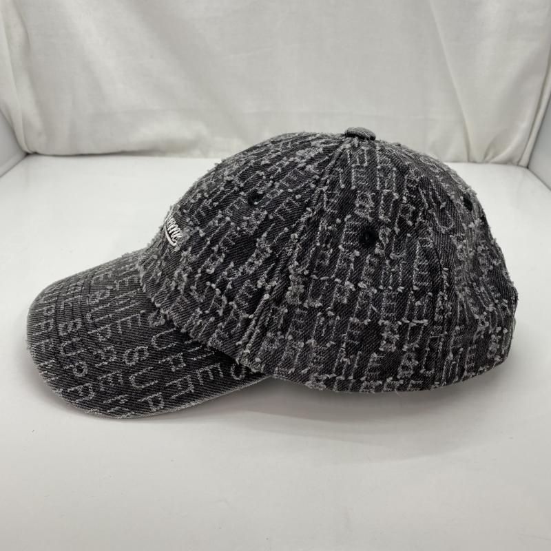 SUPREME ロゴ入りキャップ グレー シュプリーム 91