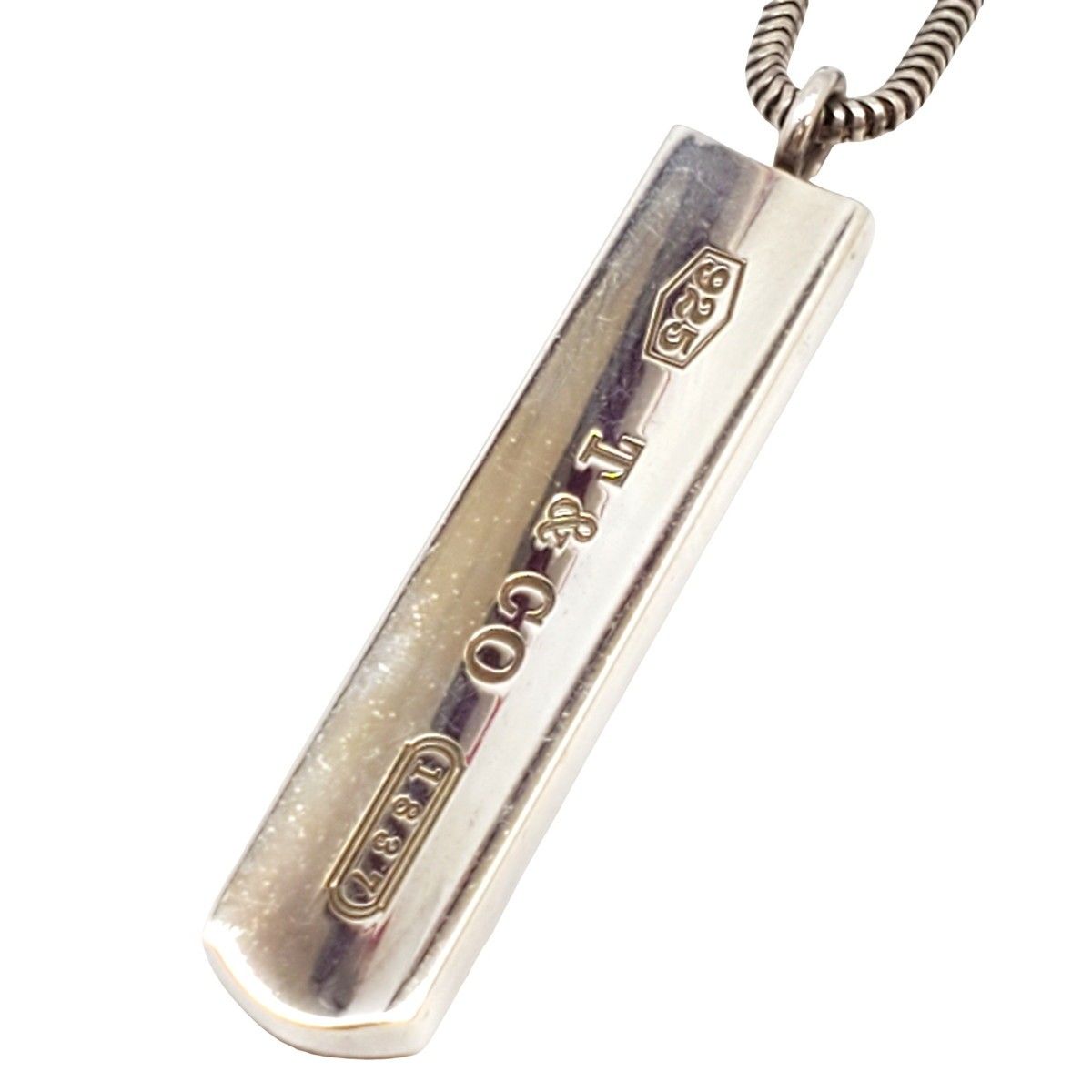 ◇ティファニー◇ 1837 バー プレート ネックレス 925 スネークチェーン 楽天市場】TIFFANY ティファニー 1837 バー プレート ネックレス