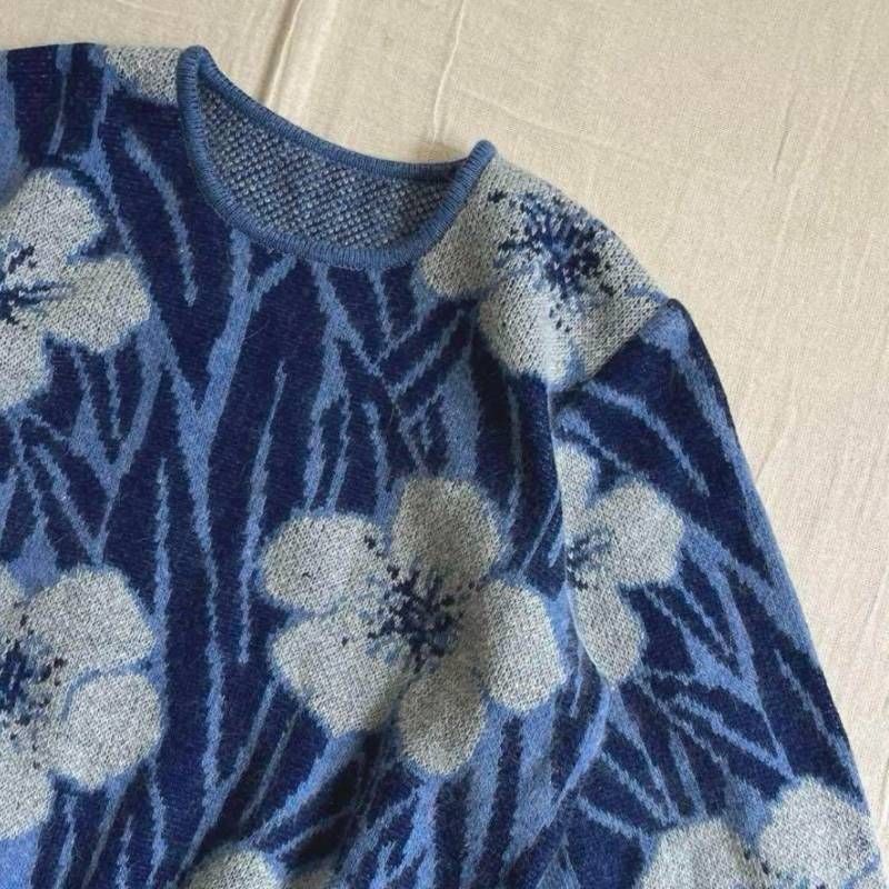 80s vintage ヴィンテージ古着 大判フラワーモチーフ 全面花柄 総柄