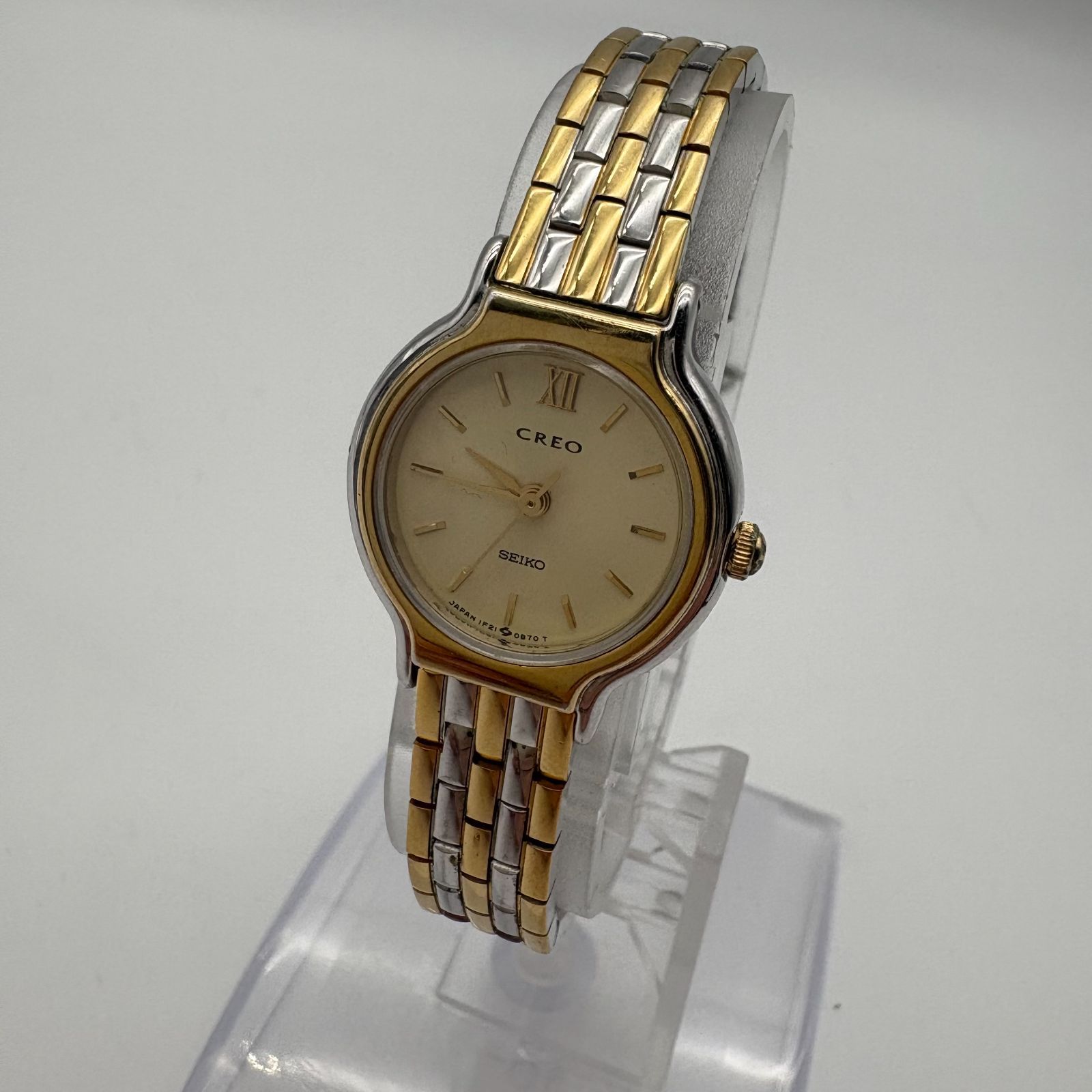 SEIKO CREO 1F21-0A70 セイコー クレオ レディース 腕時計 ゴールド