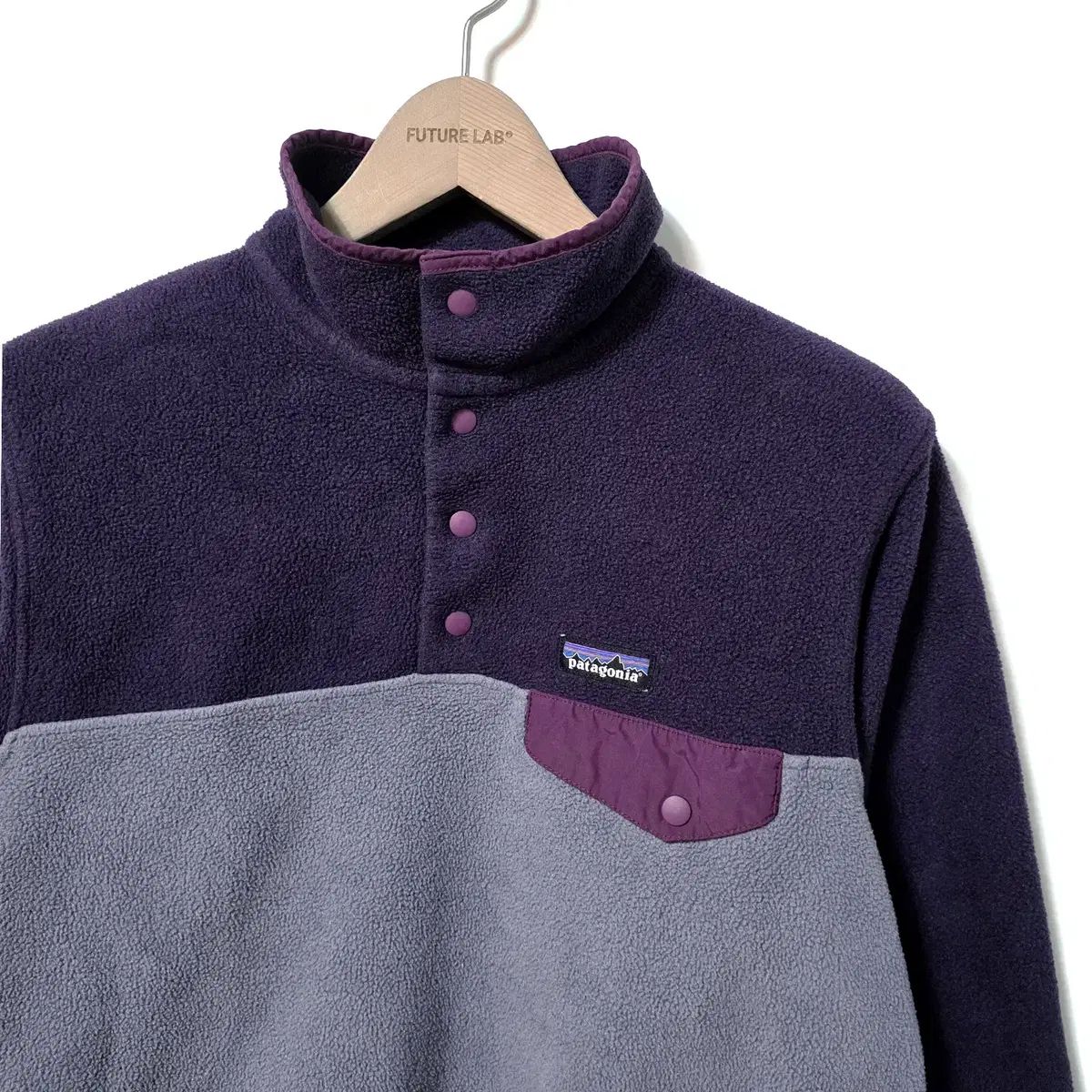  W M パタゴニア シンチラ スナップT パープル 長袖 Tシャツ カットソー