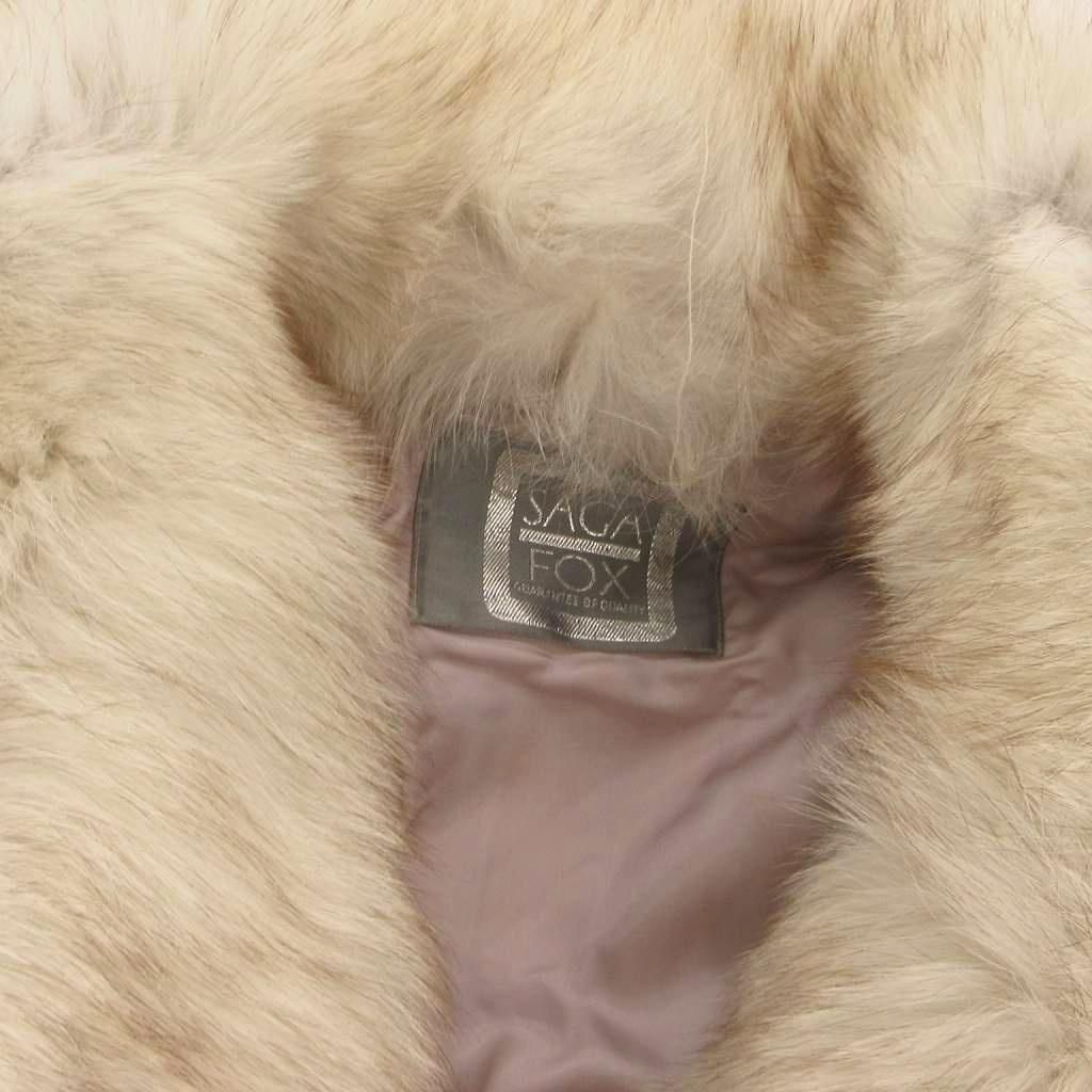 サガフォックス SAGA FOX 銀サガ フォックスファーコート 毛皮 ミドル