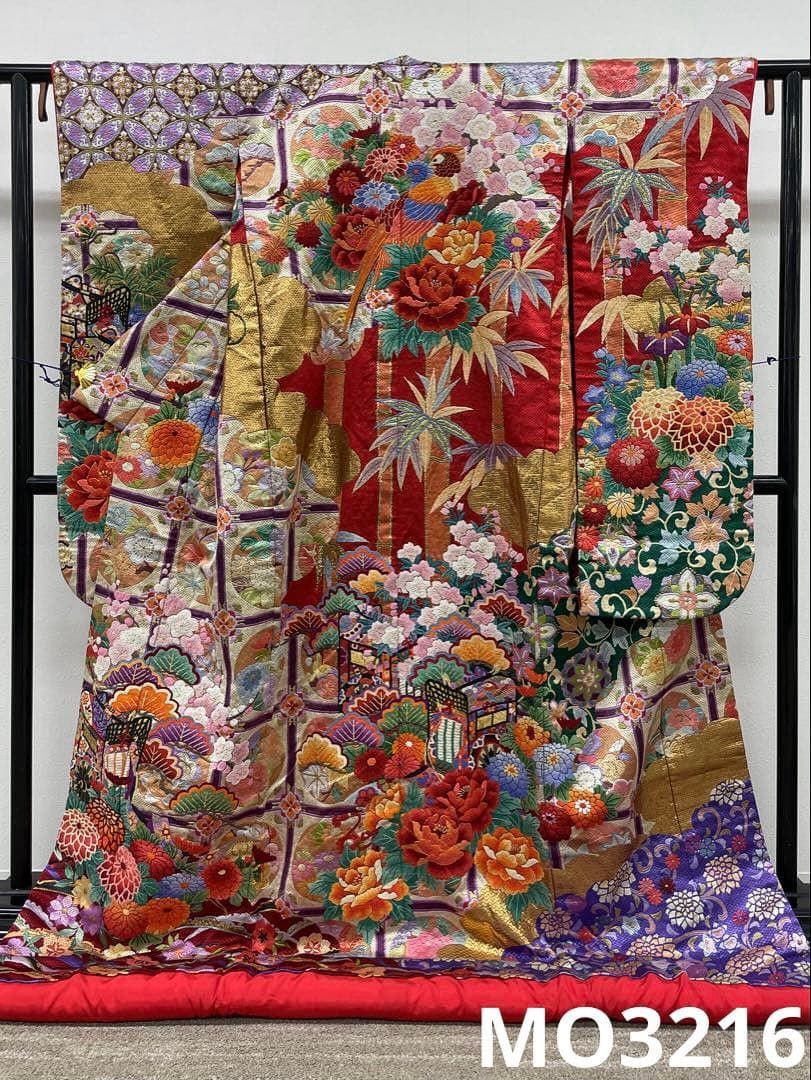 特選 蘇州刺繍 相良刺繍 総刺繍 手刺繍 打掛 花嫁衣装 婚礼 和装 MO 3216