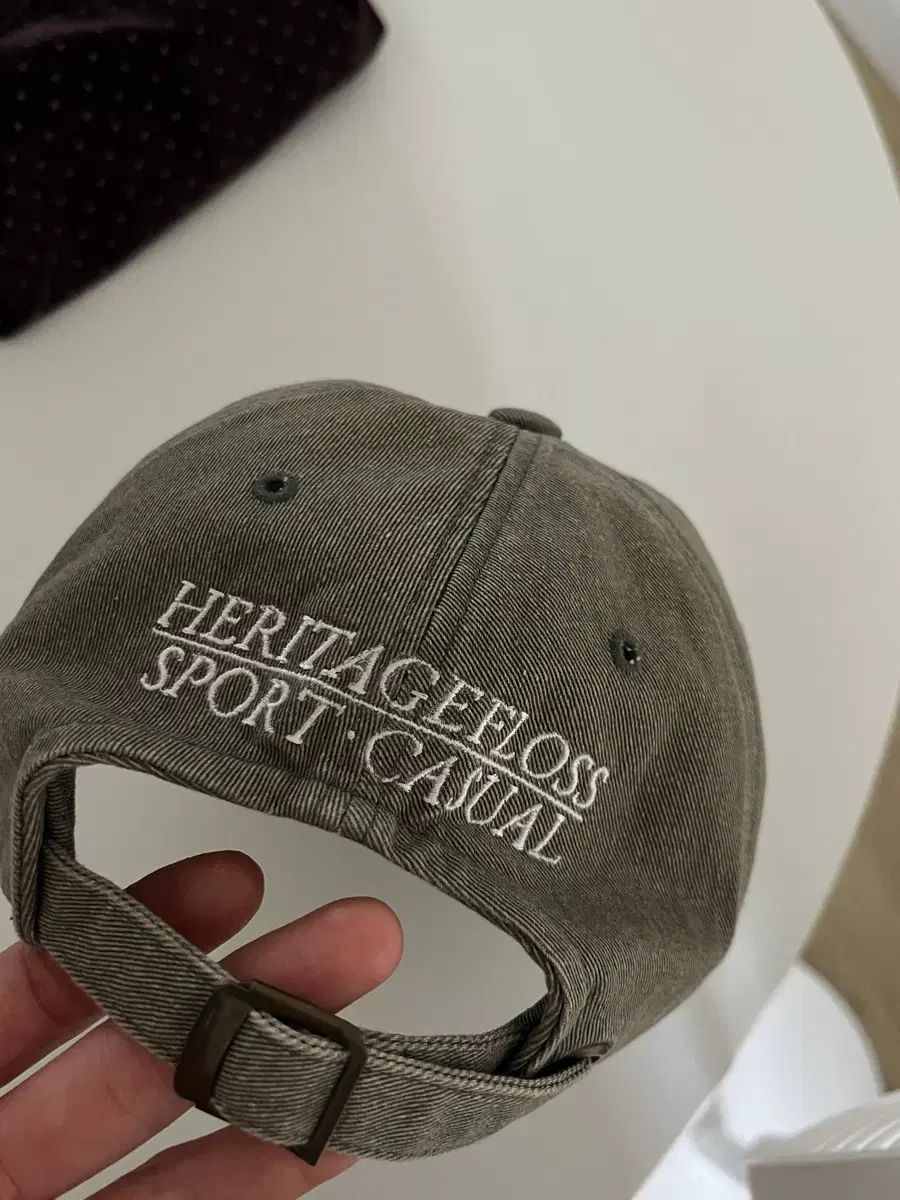 HERITAGE FLOSS ベースボールキャップ ライト カーキ