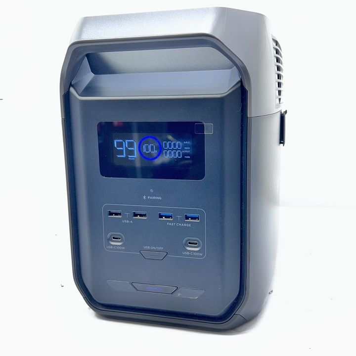  EcoFlow エコフロー ポータブル電源 DELTA 3 1500 1536 Wh リン酸鉄リチウムイオン 90分で満充電 大容量 防災グッズ 発電機 ポータブル電源 防災関連グッズ