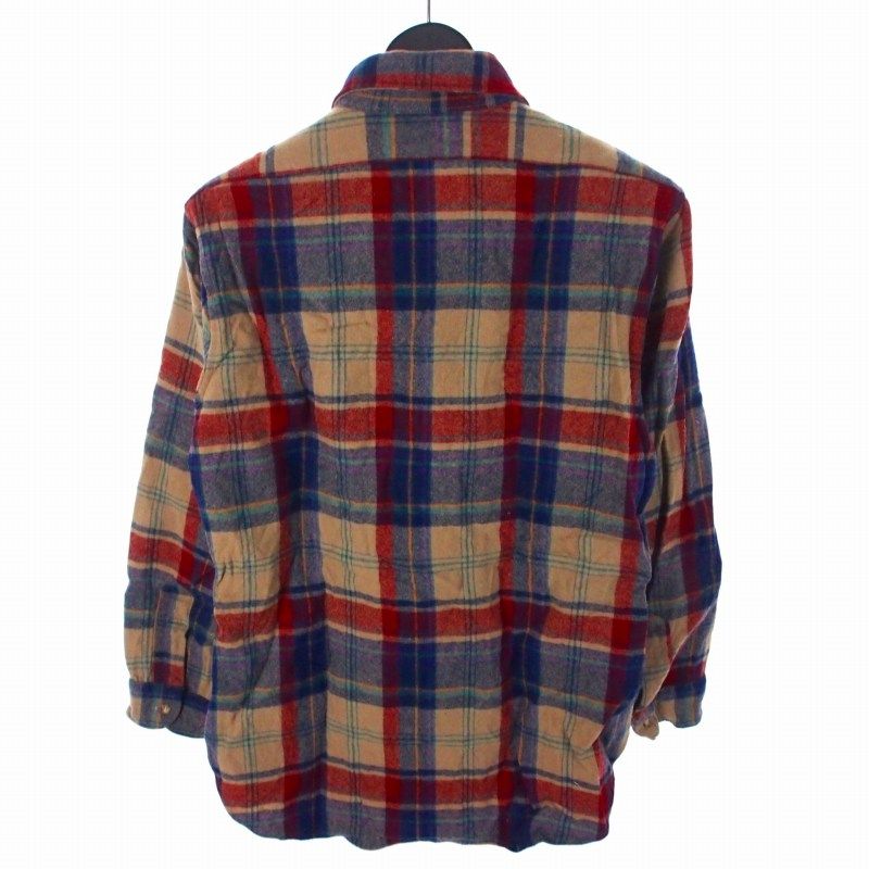 ペンドルトン PENDLETON 70s チェック ウールシャツ 長袖 M マルチ