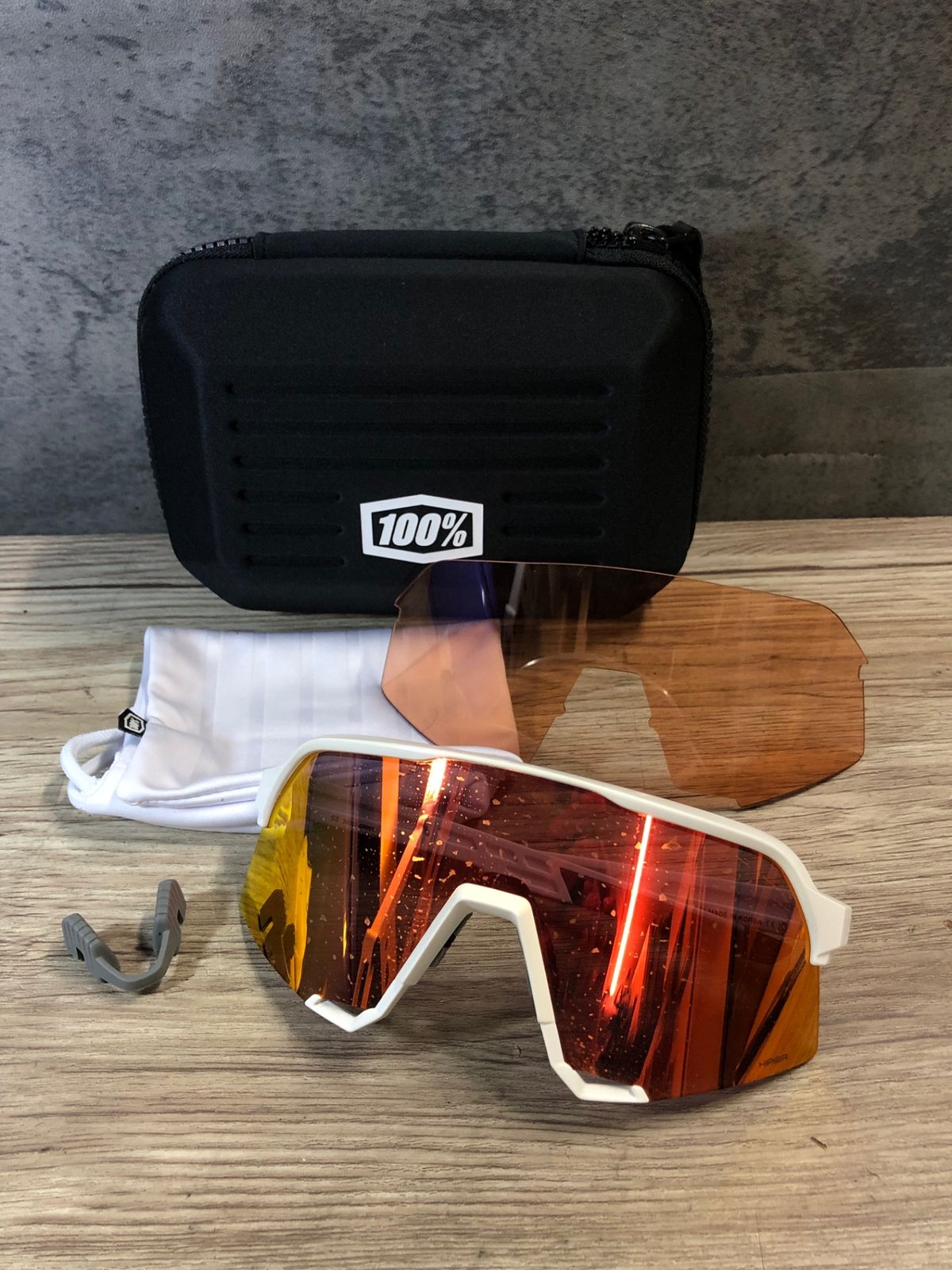 JR 939 100％ S 3 サングラス アイウェア 白 HiPER