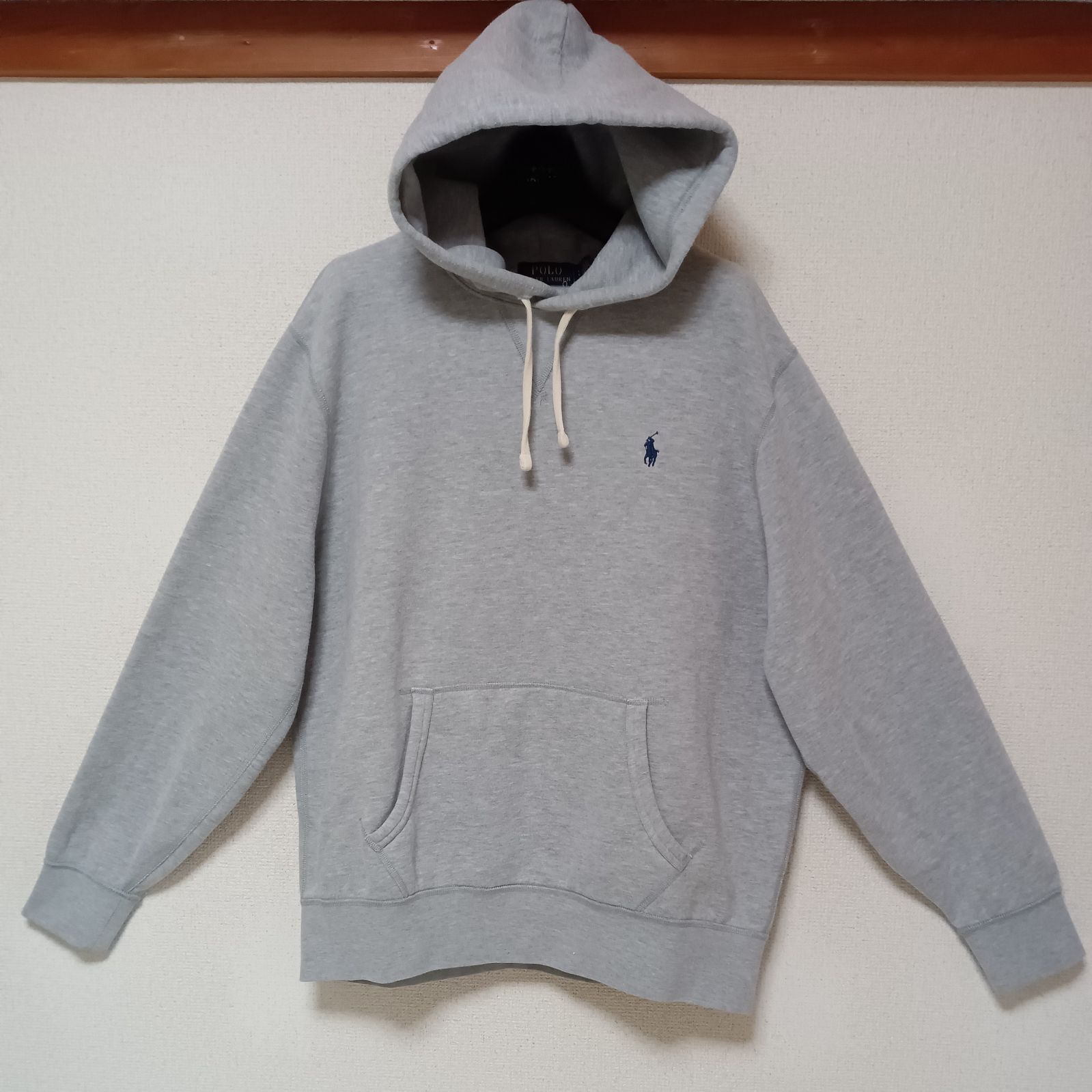 美品POLO RALPH LAURENポロラルフローレンプルオーバーパーカーグレー