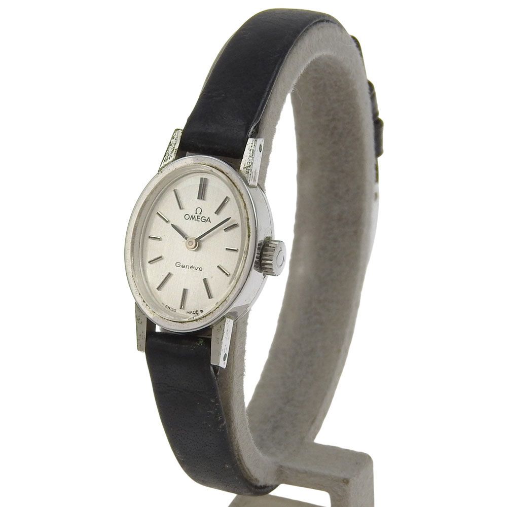 OMEGA オメガ ジュネーブ cal.485 ステンレススチール 手巻き アナログ表示 レディース シルバー文字盤 腕時計