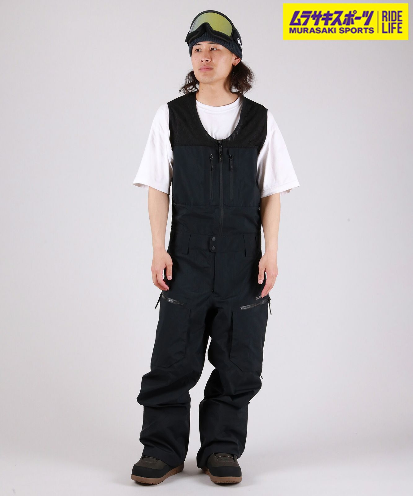 【2526】新品 QUIKSILVER クイックシルバー スノーボード ウェア パンツ ユニセックス HIGHLINE PRO 3L GORE-TEX BIB 25-26モデル J18