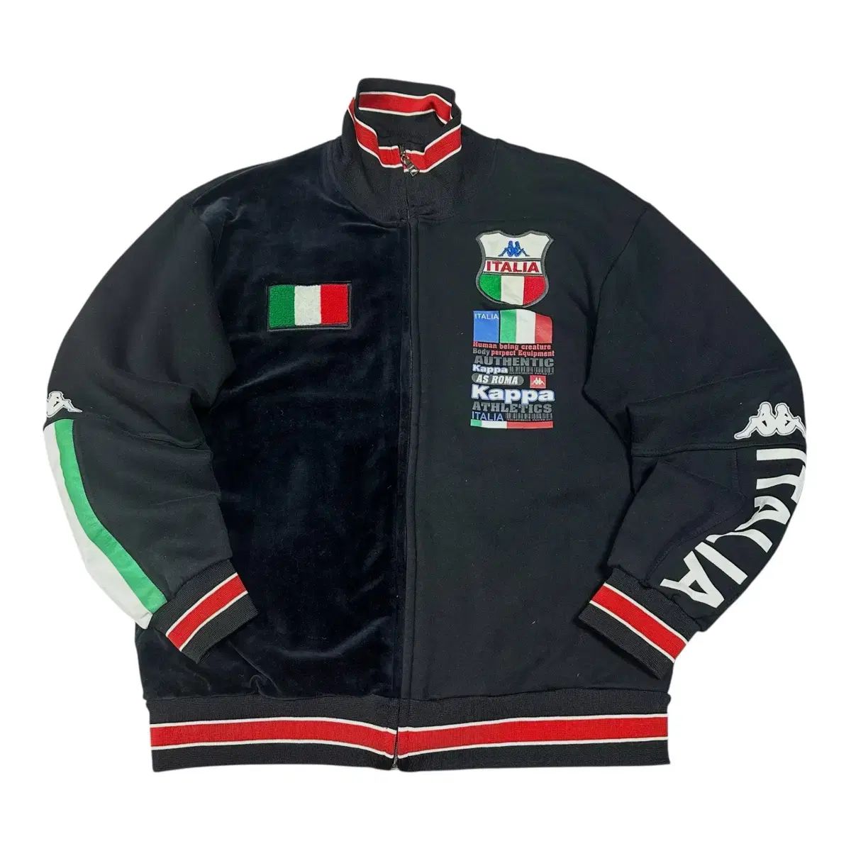 即納) Kappa イタリア ツアーベルベット コットン 起毛 アウター