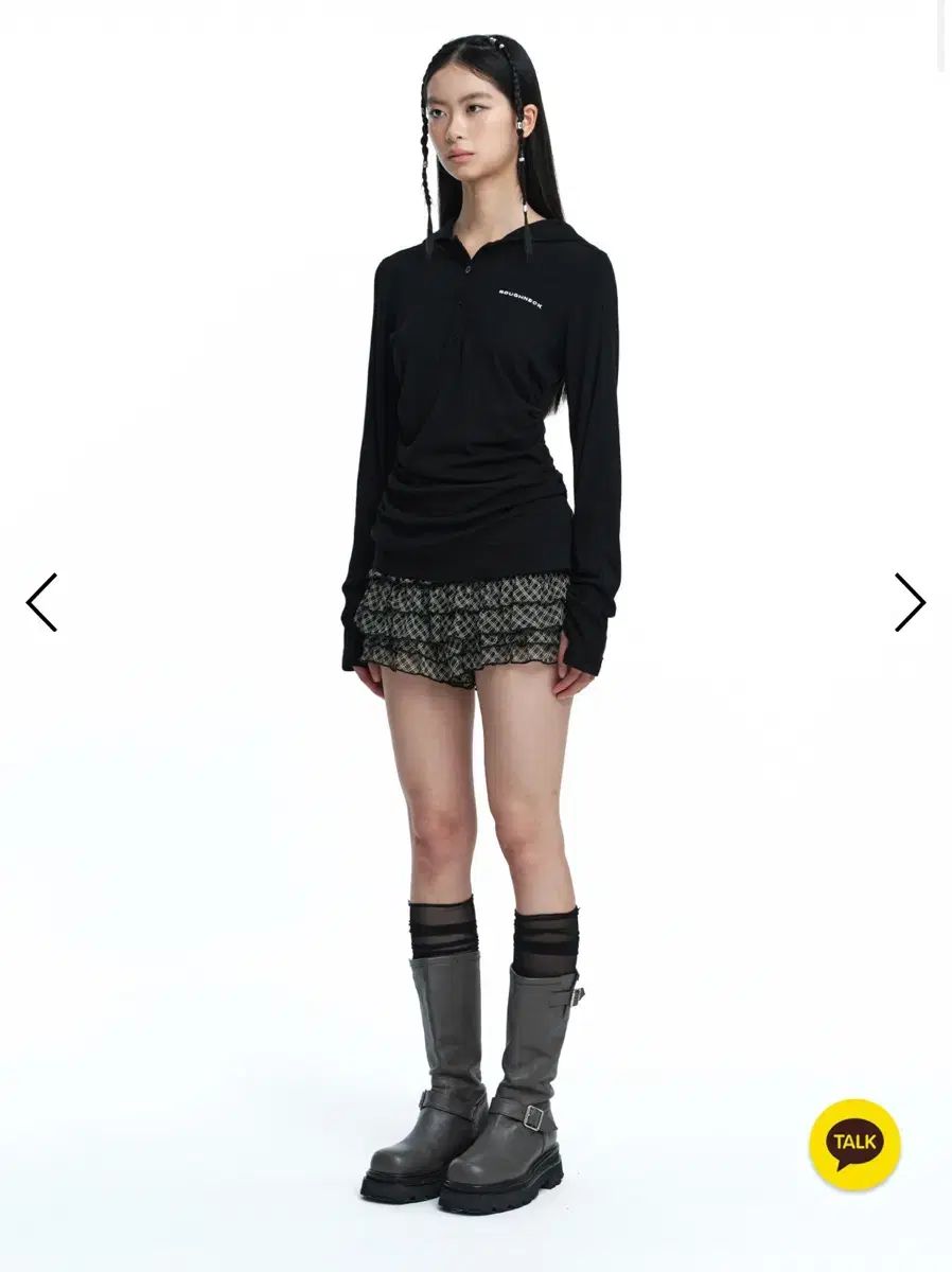 ラフネック ロングスリーブ ブラック S サイズ