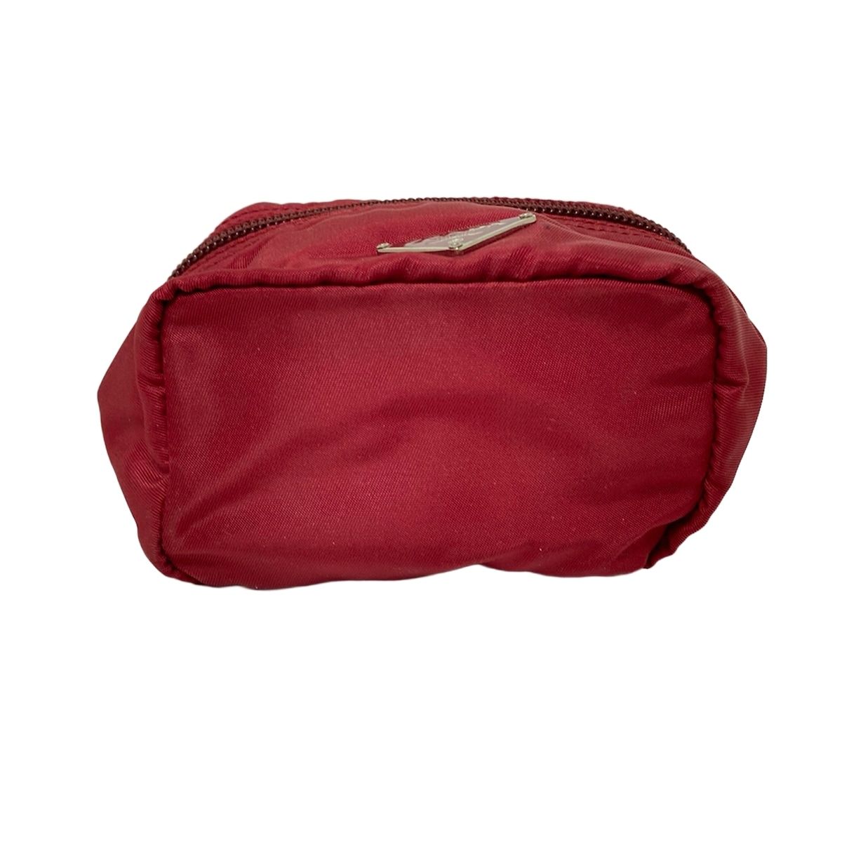 PRADA(プラダ) ポーチ - ボルドー ミニ - メルカリ