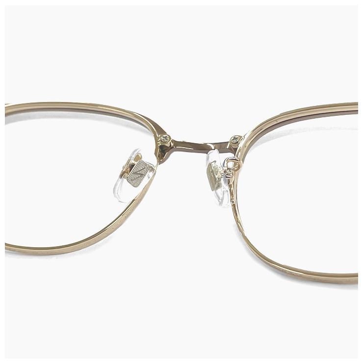  ヨウジ ヤマモト メガネ 19-0106 3 c 03 Yohji Yamamoto 鯖江 メンズ 眼鏡 ブランド ウェリントン型 ブロー タイプ フレーム アンティークベージュ ダミーレンズ発送 メガネ 小物