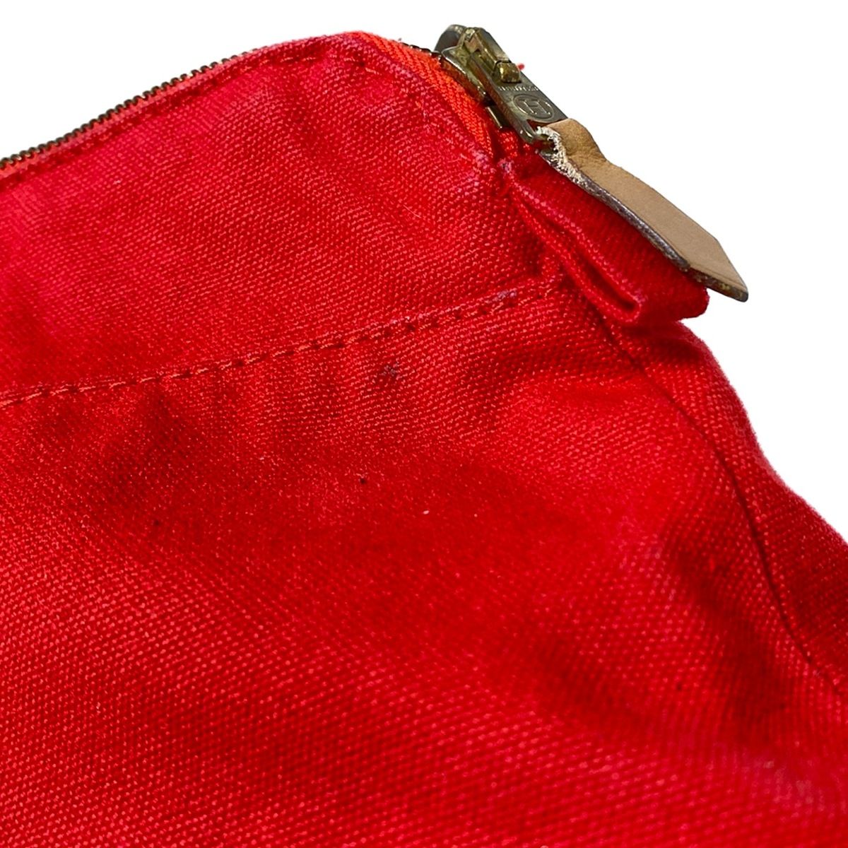 ボリードポーチ20 レッド×ライトブラウン