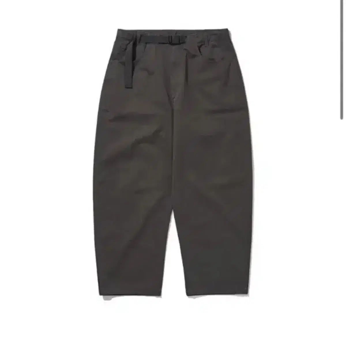 ヒズハンド ベルティッド ワイド チノ パンツ グレー 1