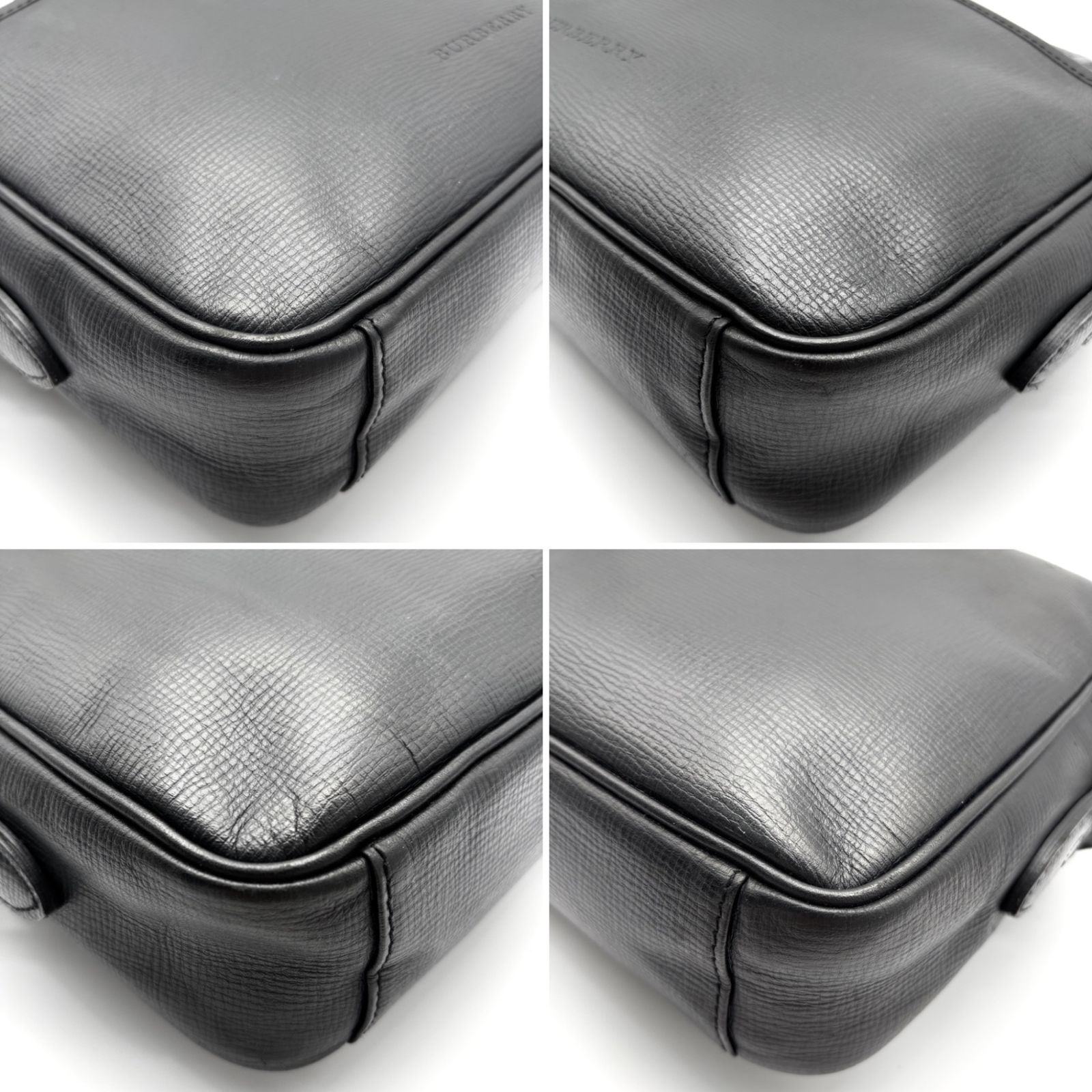 美品 BURBERRY バーバリー ショルダーバッグ ノバチェック エンボス